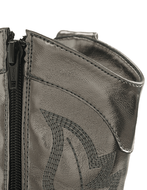 6967 BOTÍN BORDADO METÁLICO