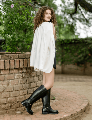 8517 BOTA ALTA CON ARNÉS NIEBLA