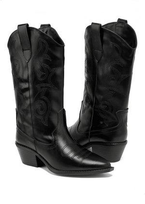 9651 BOTA COWBOY BORDADA LLUVIA