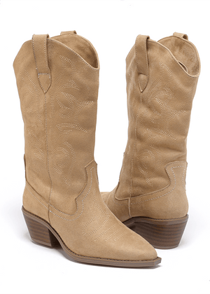 9651 BOTA COWBOY BORDADA LLUVIA