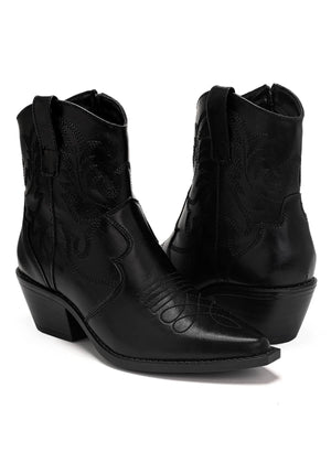 9652 BOTIN VAQUERO TACÓN BAJO ZOE