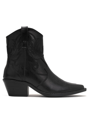 9652 BOTIN VAQUERO TACÓN BAJO ZOE