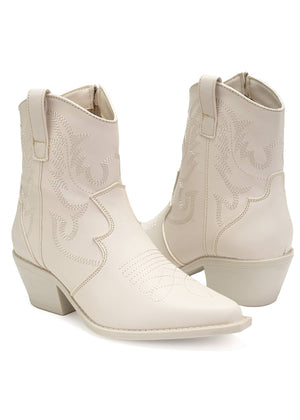 9652 BOTIN VAQUERO TACÓN BAJO ZOE