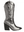 6966 BOTA ALTA BORDADA COLOR ACERO