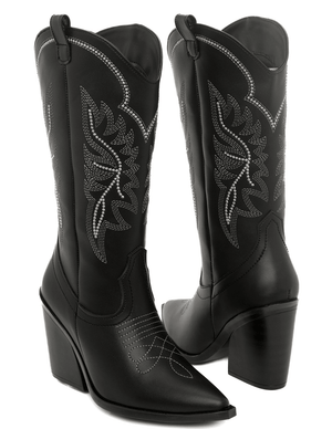 6987 BOTA COWBOY BORDADA ARANZA