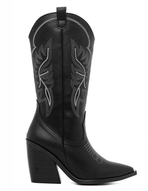 6987 BOTA COWBOY BORDADA ARANZA