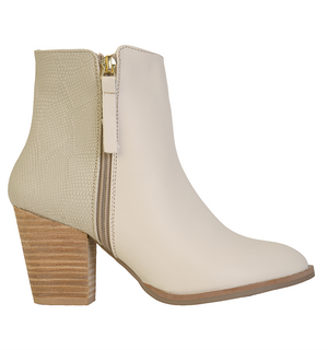 7508 BOTÍN CON TACÓN VAQUETA NATURAL