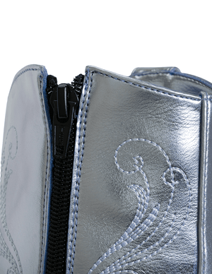 7972 BOTÍN BORDADO METÁLICO LILIA