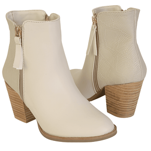 7508 BOTÍN CON TACÓN VAQUETA NATURAL