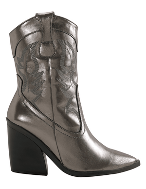 6967 BOTÍN BORDADO METÁLICO