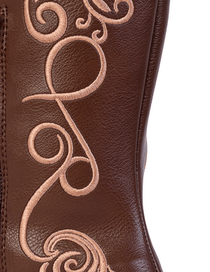 7058 BOTA ALTA BORDADA DULCE