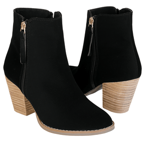 7508 BOTÍN CON TACÓN VAQUETA NATURAL