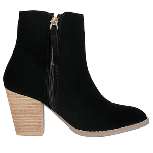 7508 BOTÍN CON TACÓN VAQUETA NATURAL