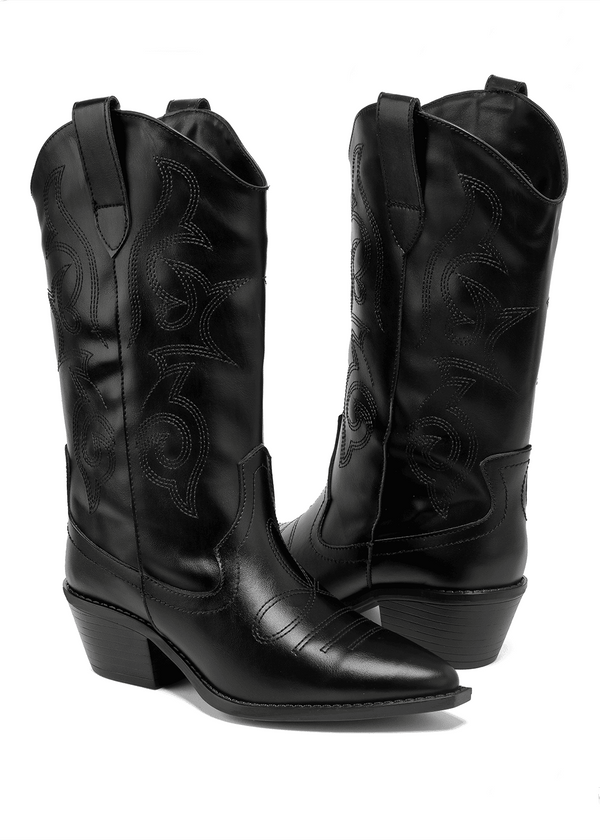 9651 BOTA COWBOY BORDADA LLUVIA