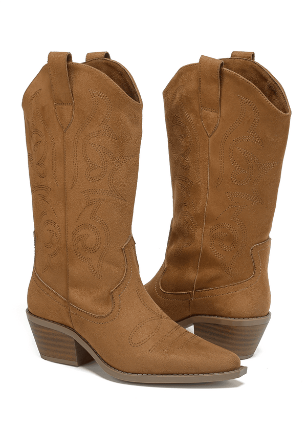 9651 BOTA COWBOY BORDADA LLUVIA