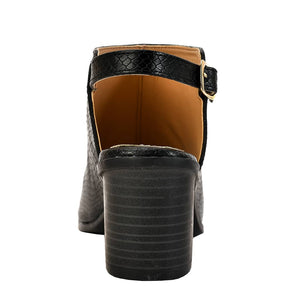 2170 SANDALIA SNAKE NEGRA MARTINA