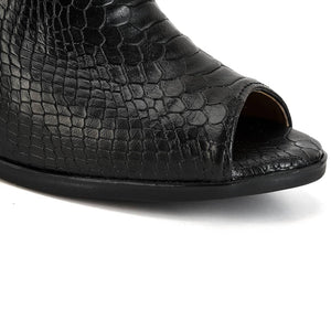 2170 SANDALIA SNAKE NEGRA MARTINA