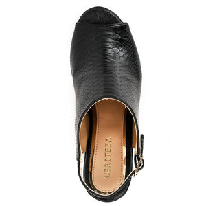 2170 SANDALIA SNAKE NEGRA MARTINA