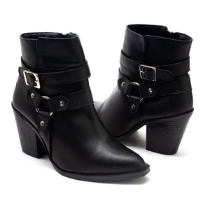 3993 BOTÍN ALTURA MEDIA CON HEBILLA